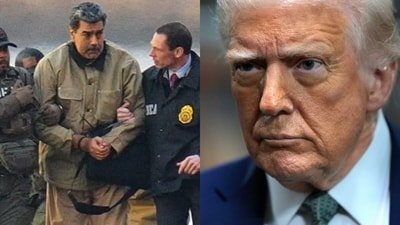 The US military on Donald Trump's orders, captured and flew Nicolas Maduro from Venezuela to the US to be indicted. (X/@TTendenciaX, X/@RealJamesWoods)